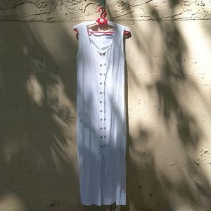 Vintage M COLLECTION WHITE MAXI DRESS